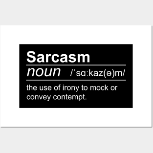 Sarcasm - Ironic Sarcastic Introvert Posters and Art